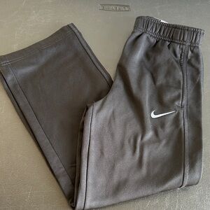 Nike Charcoal Sweatpants with White Swoosh